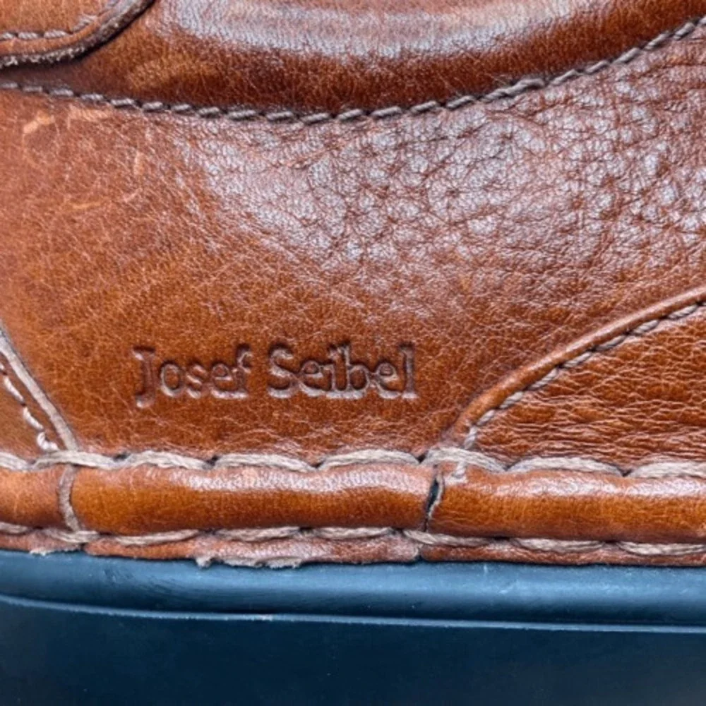 Joseph Seibel Brown Pebble Leather LaceUp Oxford Dress Shoes Men 45/US12 Leather